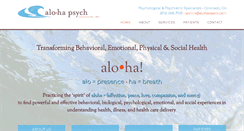 Desktop Screenshot of alohapsych.com