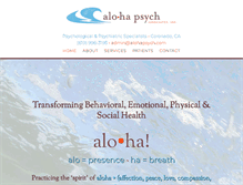 Tablet Screenshot of alohapsych.com